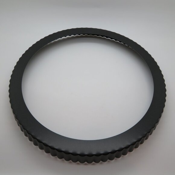 Tart Tin Pan 12” Nonstick Black Steel Round Fluted Removable Bottom Bake Paderno - Picture 7 of 14